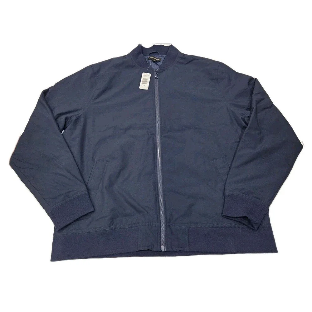 Banana Republic Men’s Bomber Jacket, Blue, XL‎